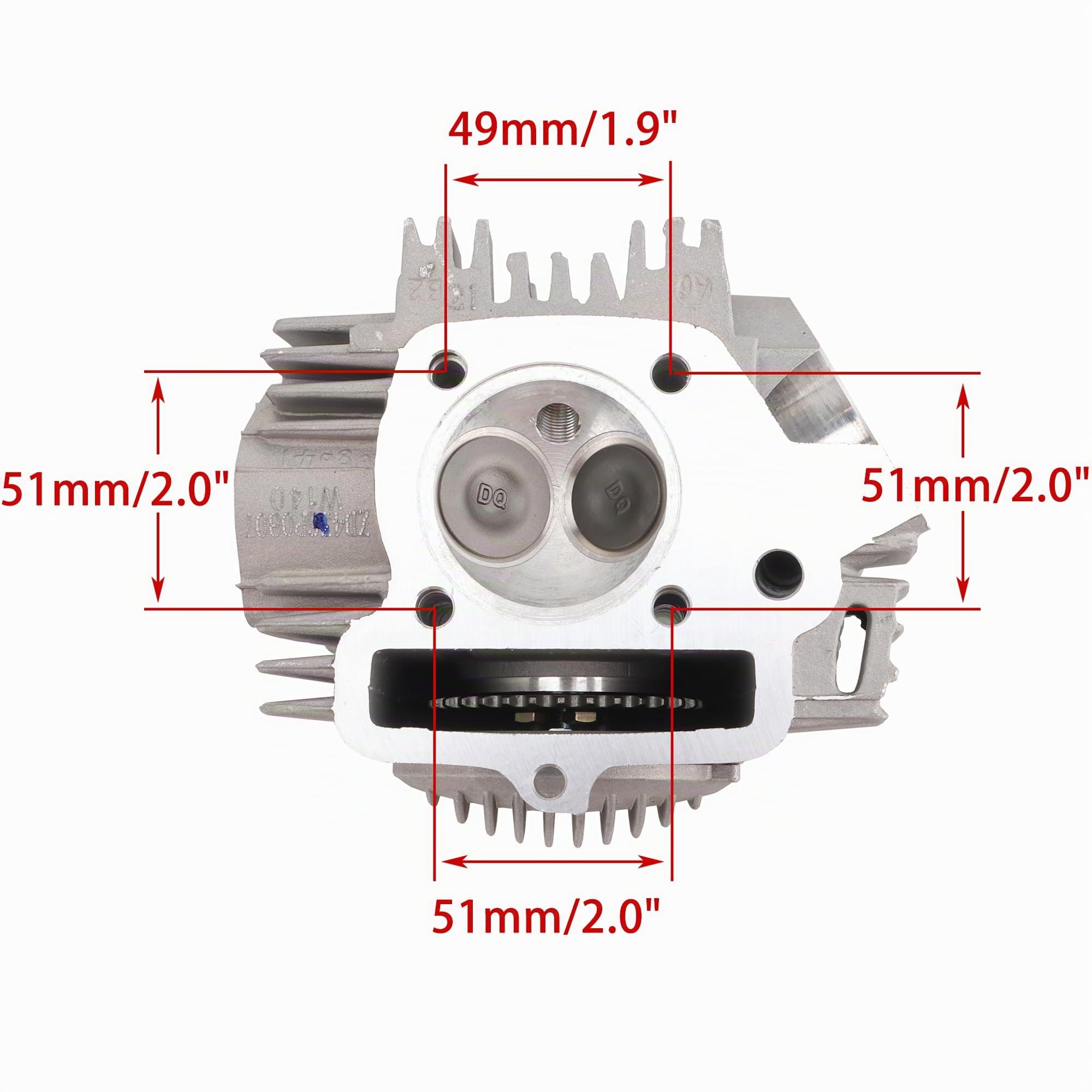 WOOSTAR 56mm Culasse à Gros Alésage Replacement pour YinXiang 140cc Moteur YX140 1P56FMJ Moteur Dirt Pit Bike