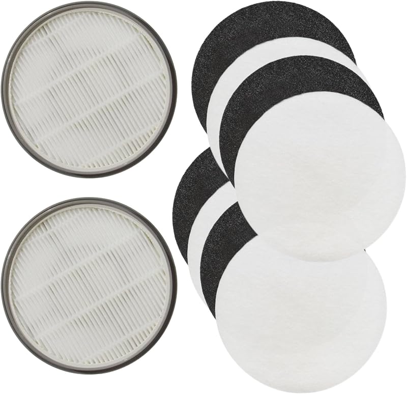 PUREBURG Replacement Filter Compatible with the Bawetech B2,MAS-503-PLUS-US and Buenkee Pet Grooming Kit and Vacuum, 2 HPEA 4 Carbon Filter & 4 Pre Filters, 10 Piece Pack