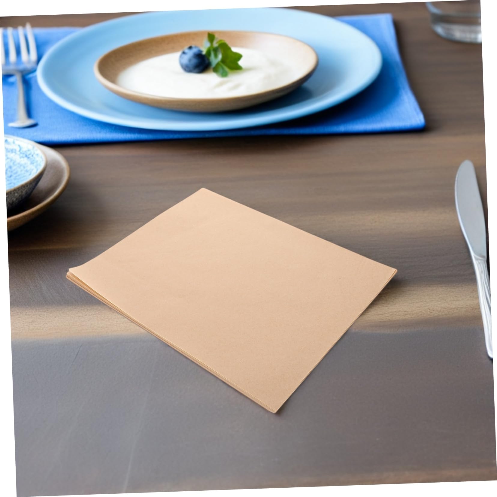 Carta Forno Antiolio per Alimenti 500 Pezzi in Carta Greaseproof Khaki