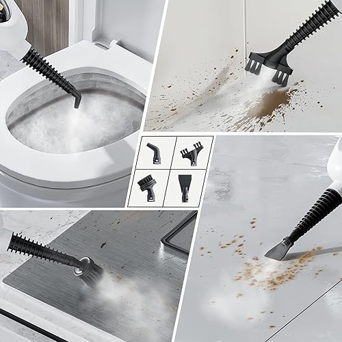 Miniatura 7 de Mopa de vapor para limpieza de suelos de madera dura, limpiador de vapor con múltiples accesorios, mopa eléctrica para