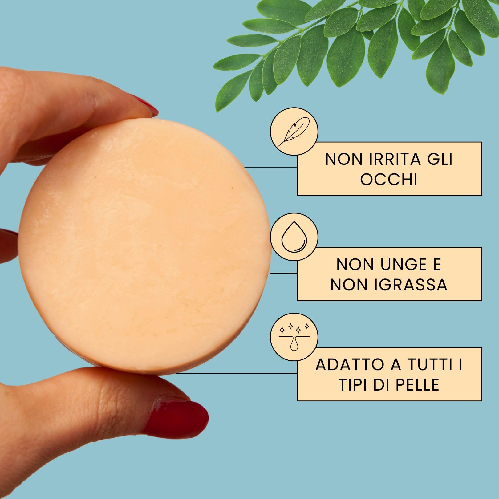 Enooso - Burro Struccante Viso e Occhi Waterproof, Sollievo Immediato e Antiossidante, Balsamo Struccante Solido Idratante con Bakuchiol, Vitamina E, Olio di Moringa e Cocco, Pelli Sensibili, 50g