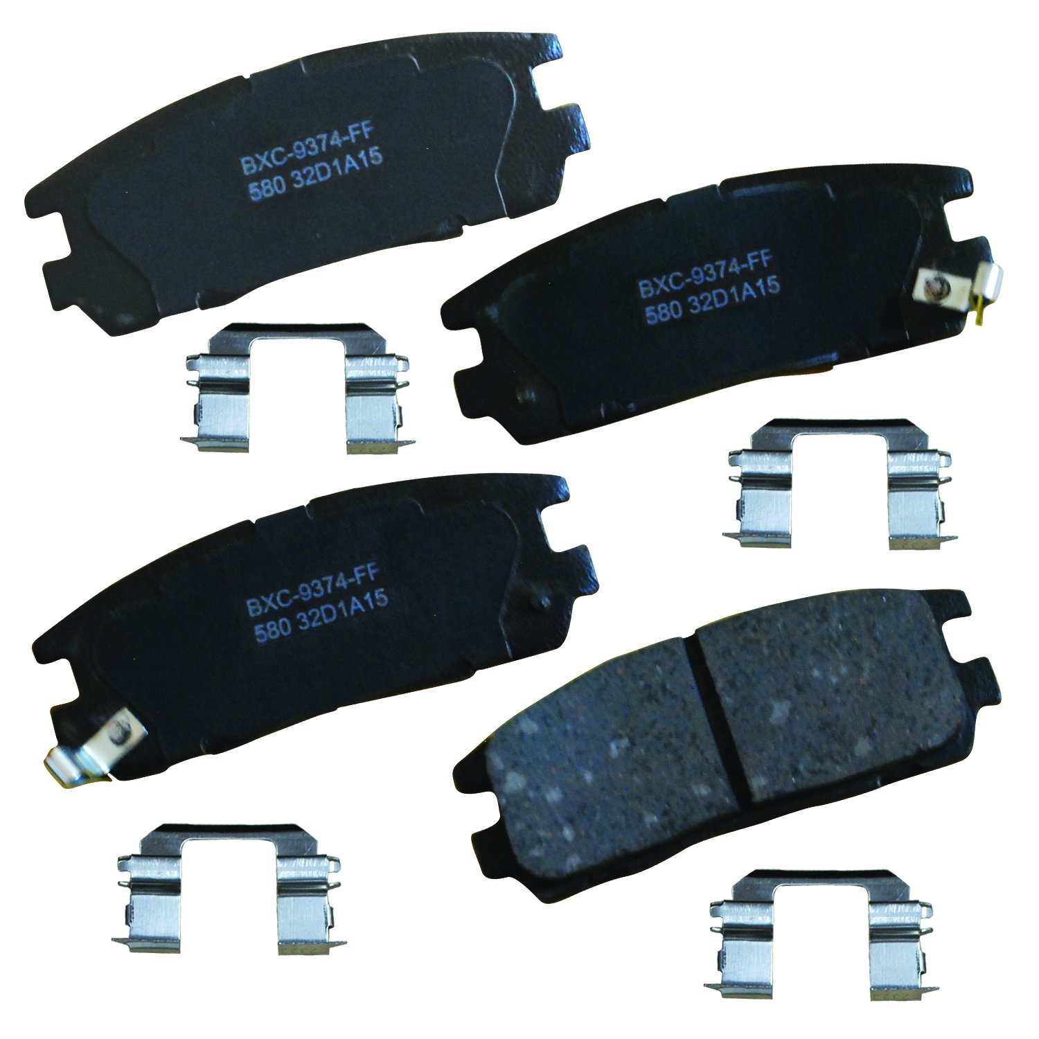 Bendix Premium SBC580 Ceramic Rear Brake Pads for Select Models Acura SLX, Honda Passport, Isuzu Amigo, Axiom, Rodeo, Rodeo Sport, Trooper, VehiCROSS