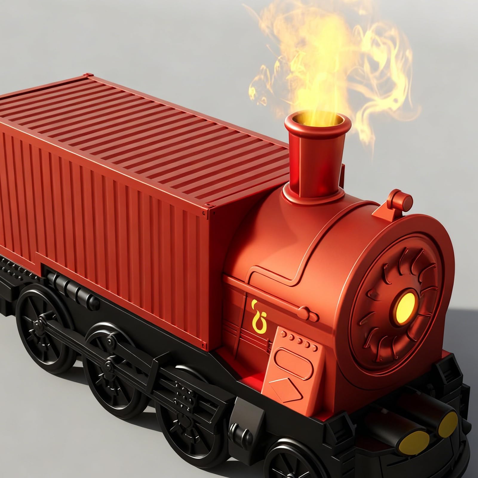 Diffuseur d'Air 7 Lumières de Couleur Train Humidificateur Décor