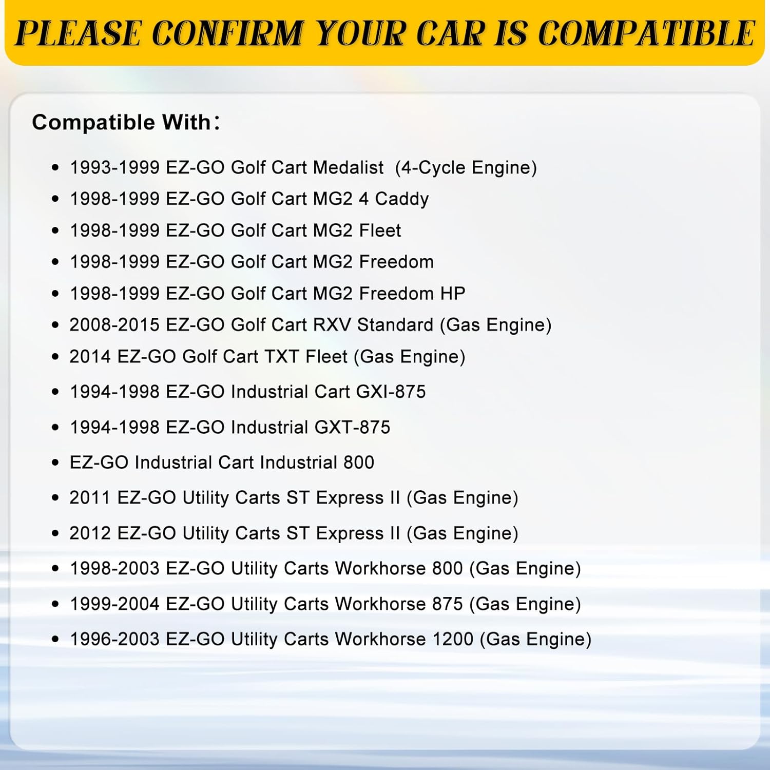 New Starter Generator Compatible with:1993-2015 EZ-GO Club Car Starter Generator Replacement for 114014010 GSB107-10C GSB107-10B GHI0003 420-44002 27065-G01 26993-G01 25533-G01 15423N 15423