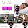 Reloj inteligente militar, smartwatch de 1.52 pulgadas con mensajes y llamadas, monitor de frecuencia cardíaca y sueño las 24 horas, oxígeno en sangre y rastreador de actividad, compatible con iPhone y Android, para hombres y mujeres (negro arriba, 1.52) 3
