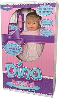 Boneca Dina Faz Xixi 42cm, Bambola