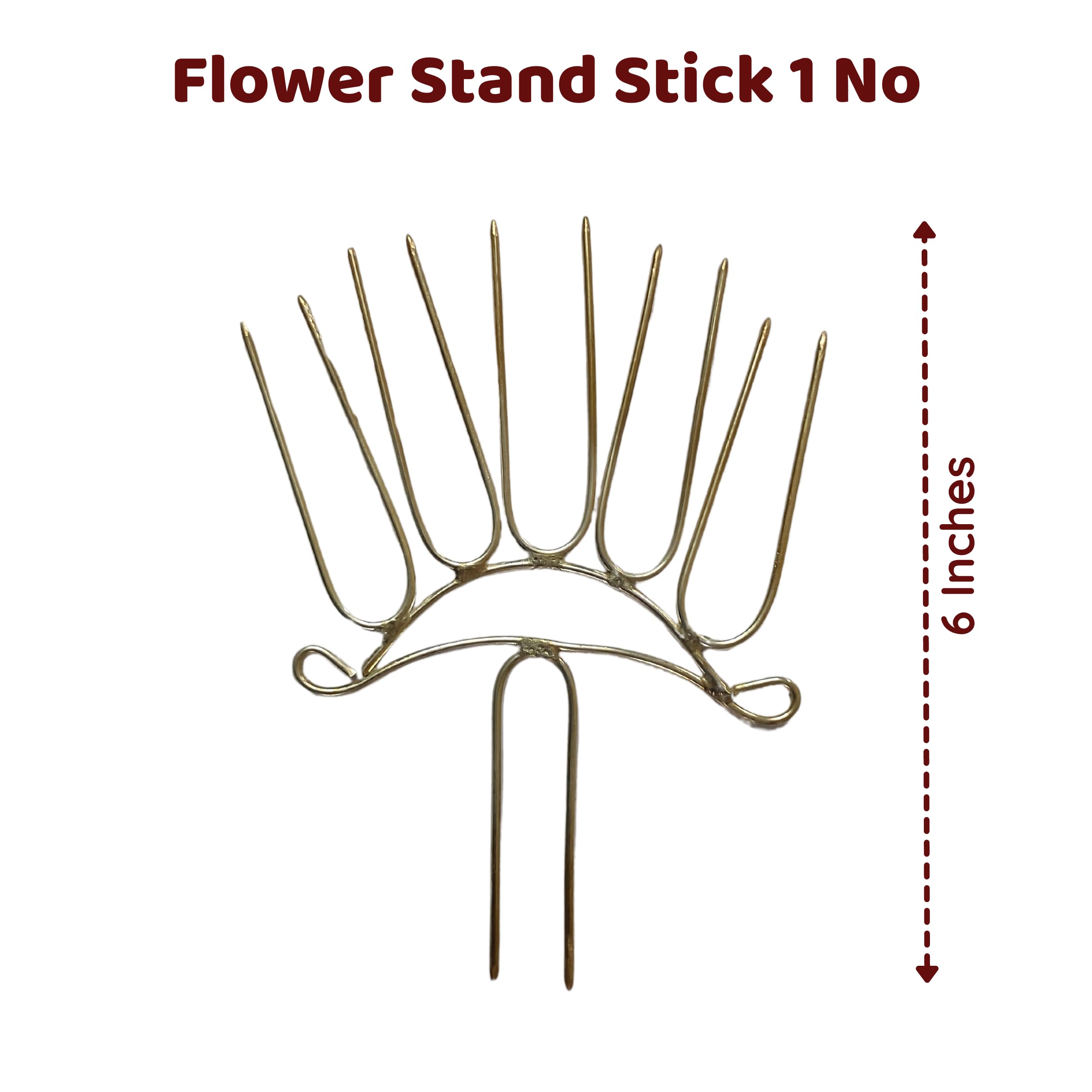 Anciently Varalakshmi Pooja Kalasam Flower Stand Stick | Varalakshmi Pooja Stand | Varalakshmi Pooja Decoration Items, Metal, 1 Set 1