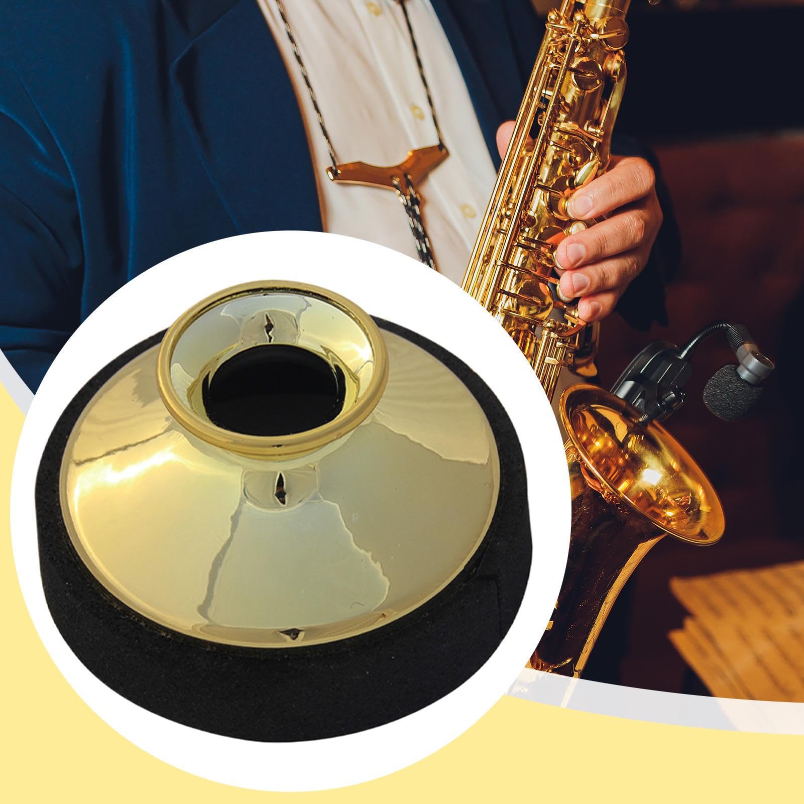 Alt Saxophon Dämpfer | Sax Schalldämpfer,Leichter Geräuschreduzierer, Übungszubehör, Instrumententeil für Anfänger