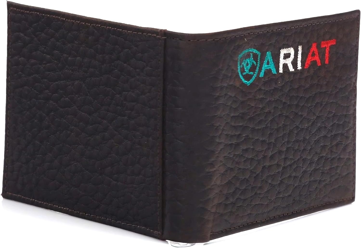 ARIAT Men's Mexico Flag Logo Brown Wallet A35507282 - Image 2