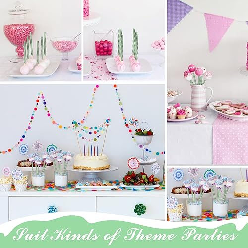 Miniatura 5 de Palitos de bambú de manzana, 24 palitos brillantes de manzana de caramelo con bolsas de caramelo de 30 piezas y 1 rollo de cinta de purpurina de 25