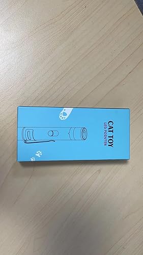 Miniatura 9 de Puntero de juguete para gatos de interior, 2 piezas, juguetes recargables por USB con 7 patrones ajustables, juguetes interactivos de persecución