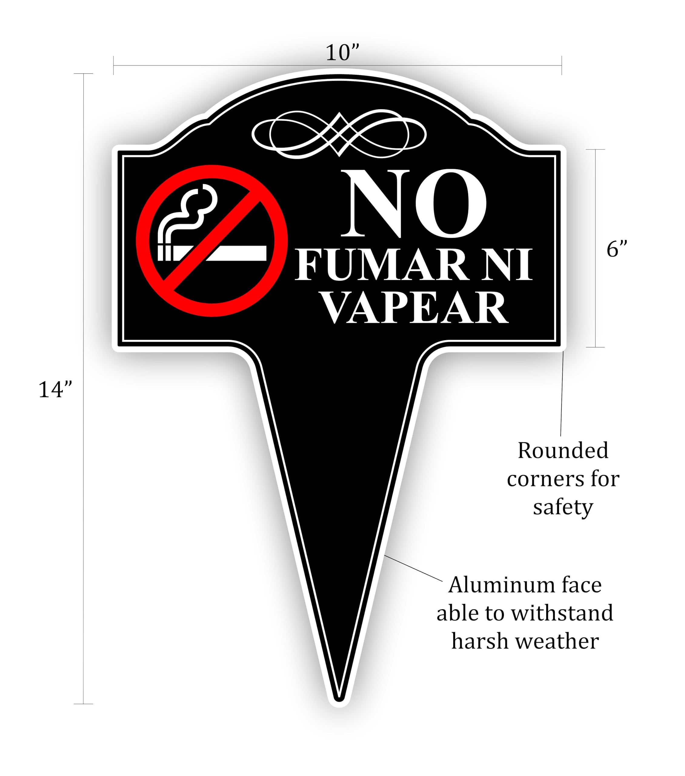 fumar vape No Ni Vapear (No Smoking Or Vaping) Spanish Aluminum Yard Sign 10x14 : Patio, Lawn & Garden Variant:Blue Razz Icy and pre Sour Watermelon Blue Razz hybrid