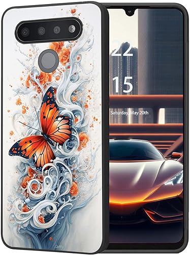 Miniatura 27 de Funda protectora duradera para LG Stylo 6 para LG Stylo 6 2020 6.8 pulgadas, diseño de hojas de aguacate