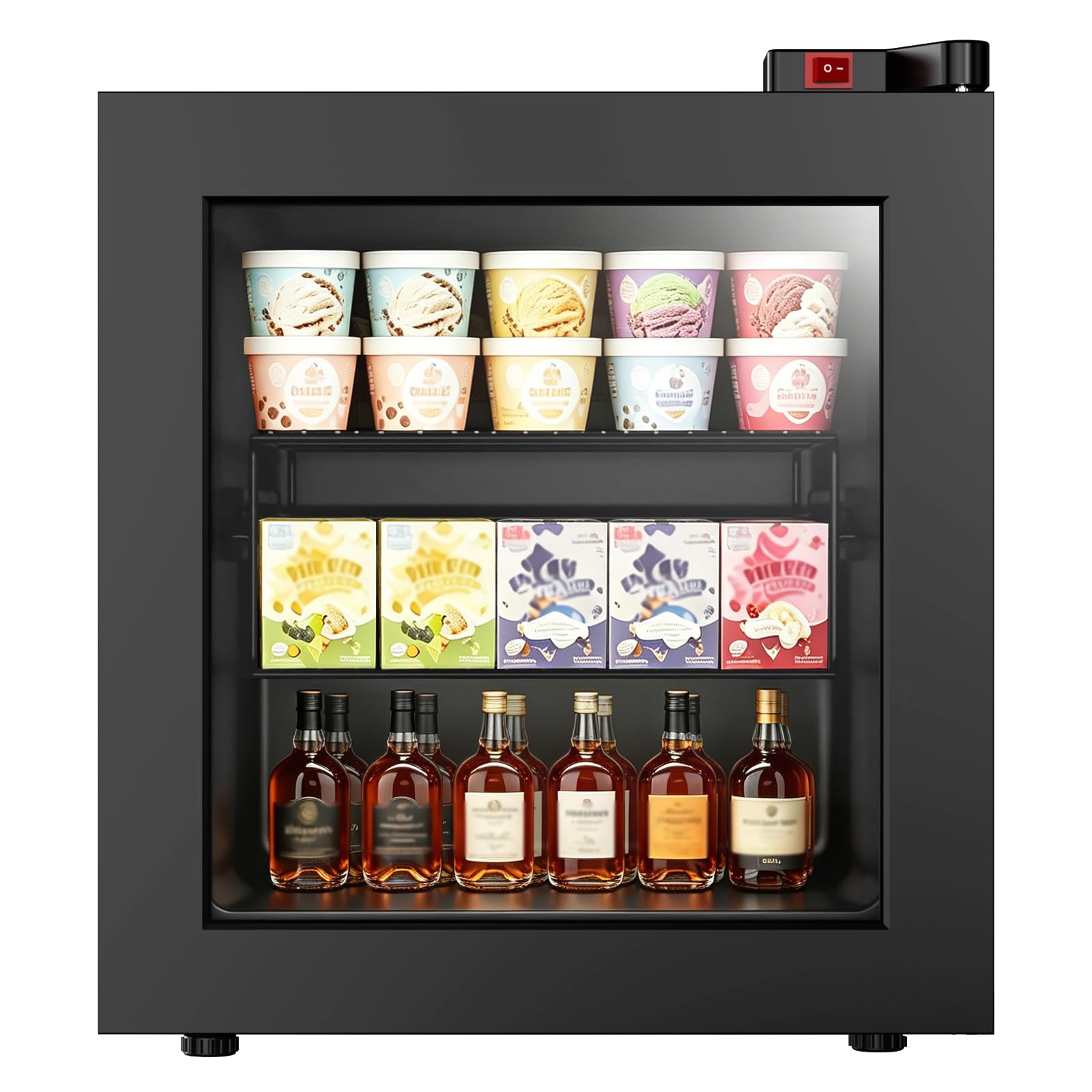 WATOOR SIBG-11004 1.1 cu ft Compact Freezer Cream