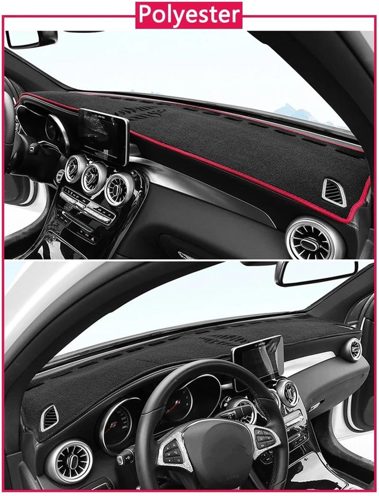 Almohadilla Cubierta Tablero Instrumentos Revestimiento Coche Antideslizante Parasol Para Hyundai Para Staria US4 2022-2025(Style 5,LHD)