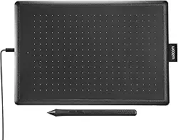 Mesa Digitalizadora One By Wacom, CTL672, Média, Preto e Vermelho