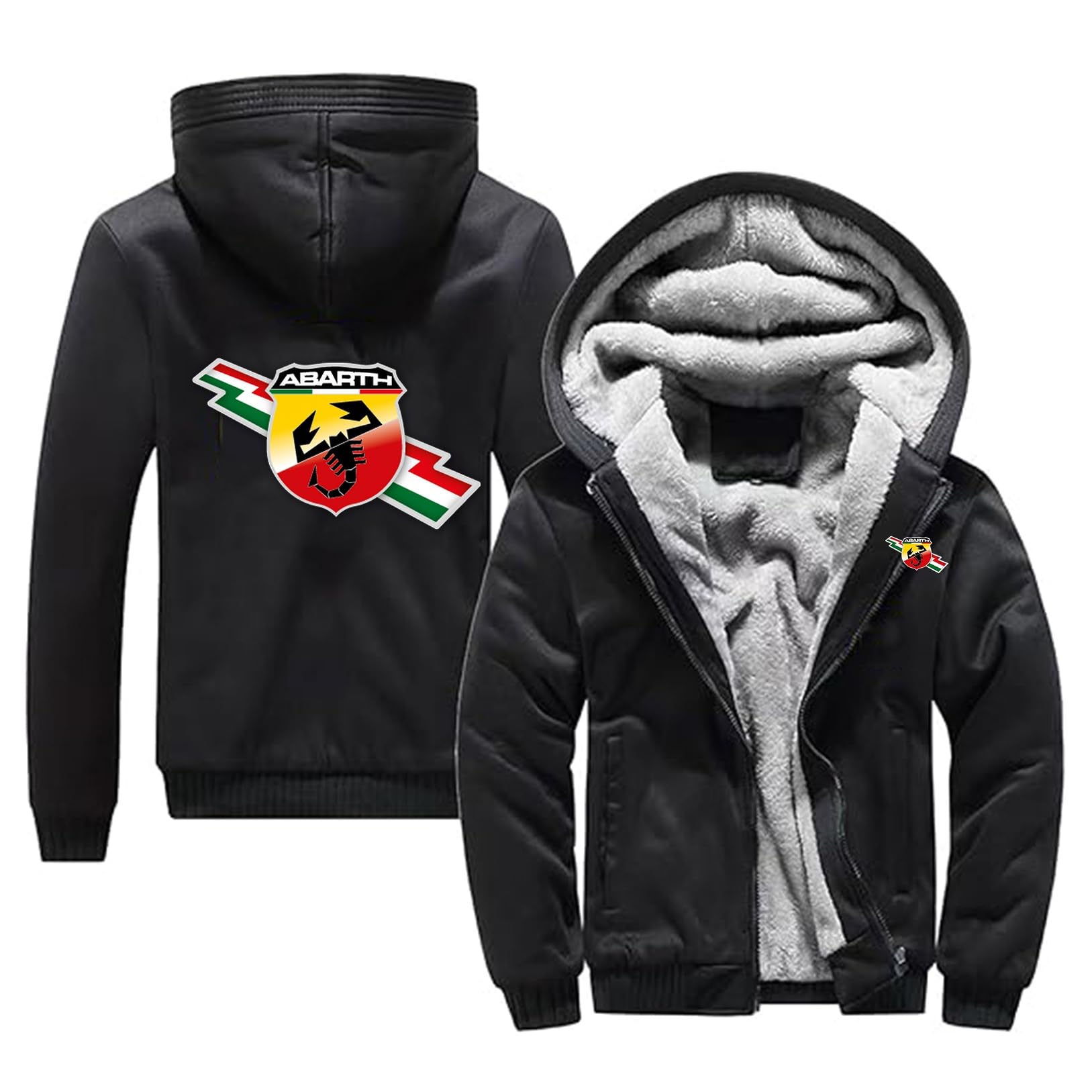 Sudaderas con Capucha for Hombre ABA-RTH con Cremallera y Manga Larga, Sudaderas con Capucha for Hombre
