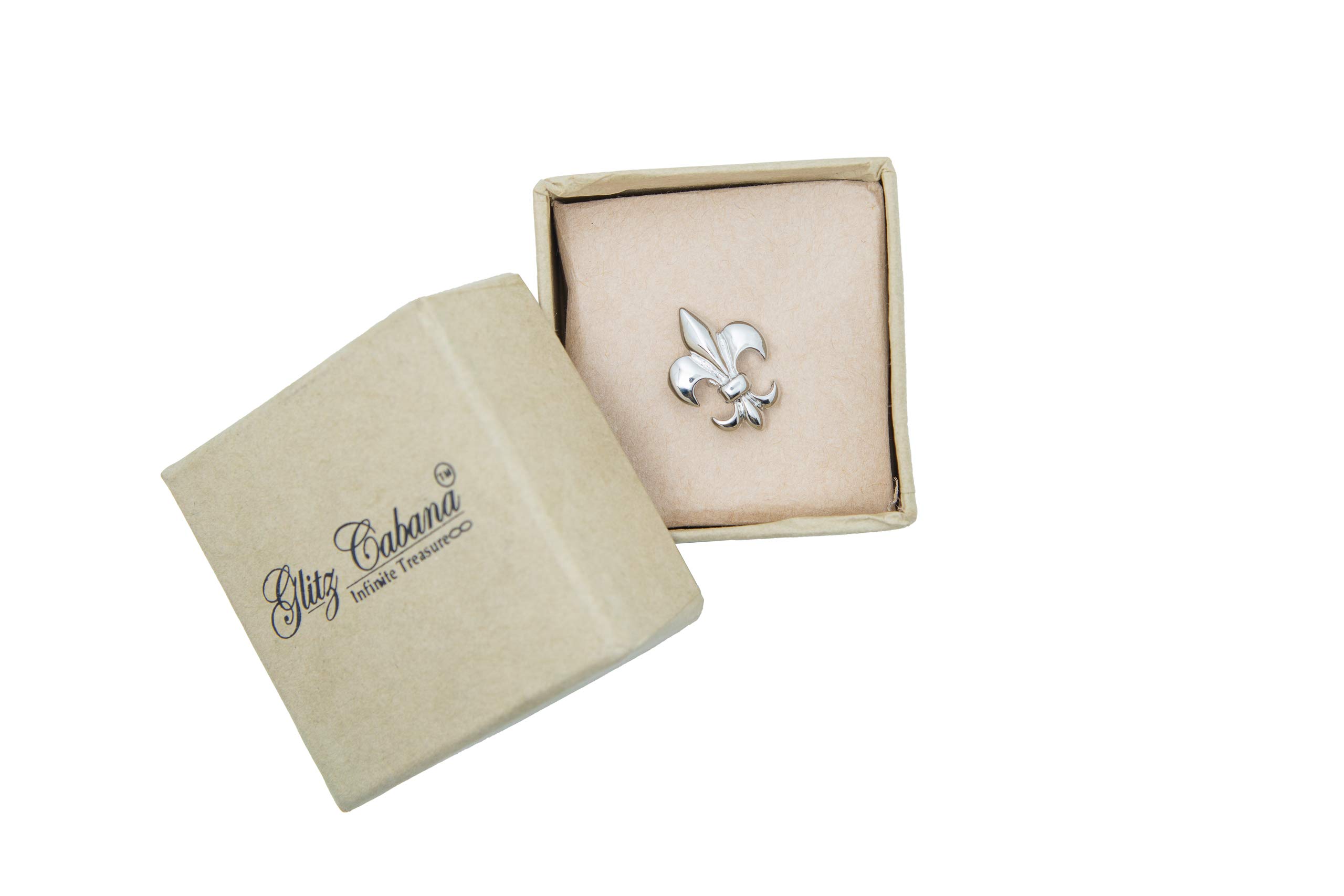 Paisley Silver Rhodium Lapel/Brooch Pin