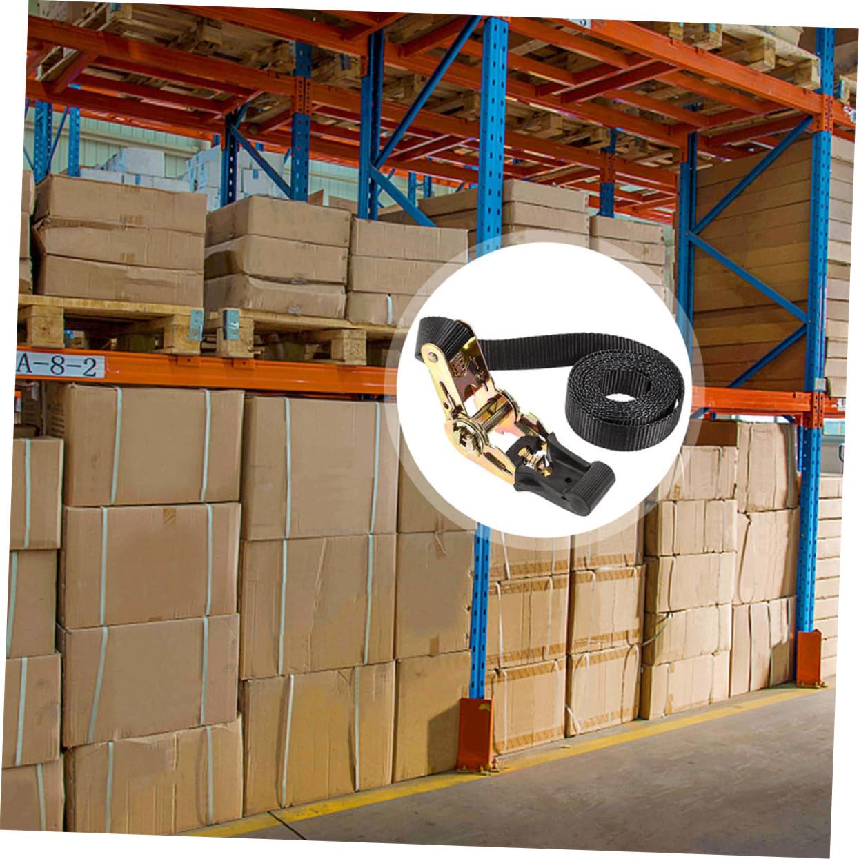 3pièces Sangle Arrimage à Cliquet Épaisse pour Véhicule Et Usage Domestique Sangle à Cliquet Réglable pour Chargement Sécurisé