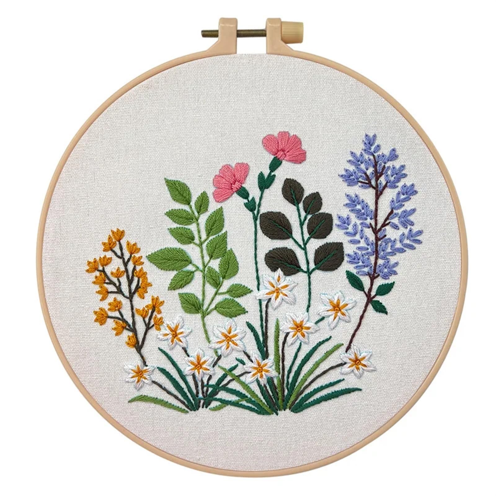 haft, Zestaw do haftowania, zestaw haftu dla początkujących dorosłych(Color 06,Without hoop)
