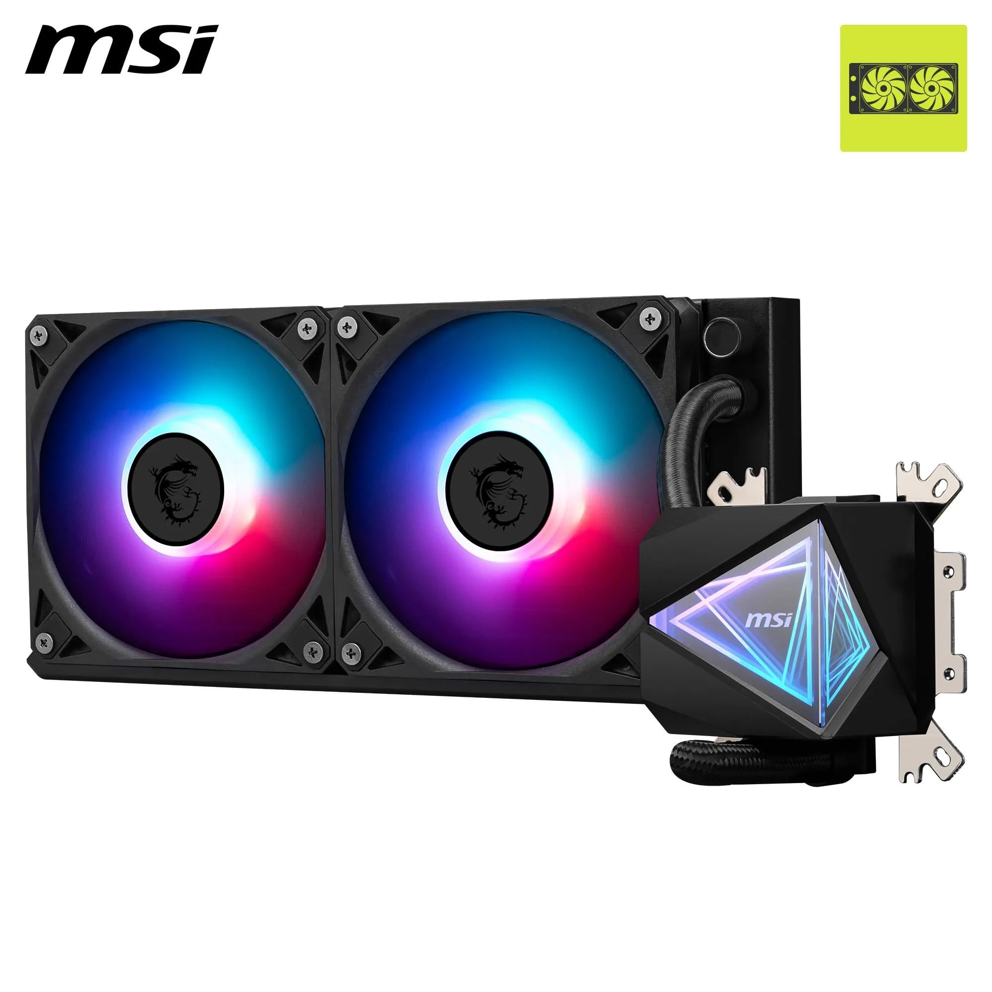 Amazon | MSI MAG CORELIQUID I240 240mm簡易水冷CPUクーラー ブラック