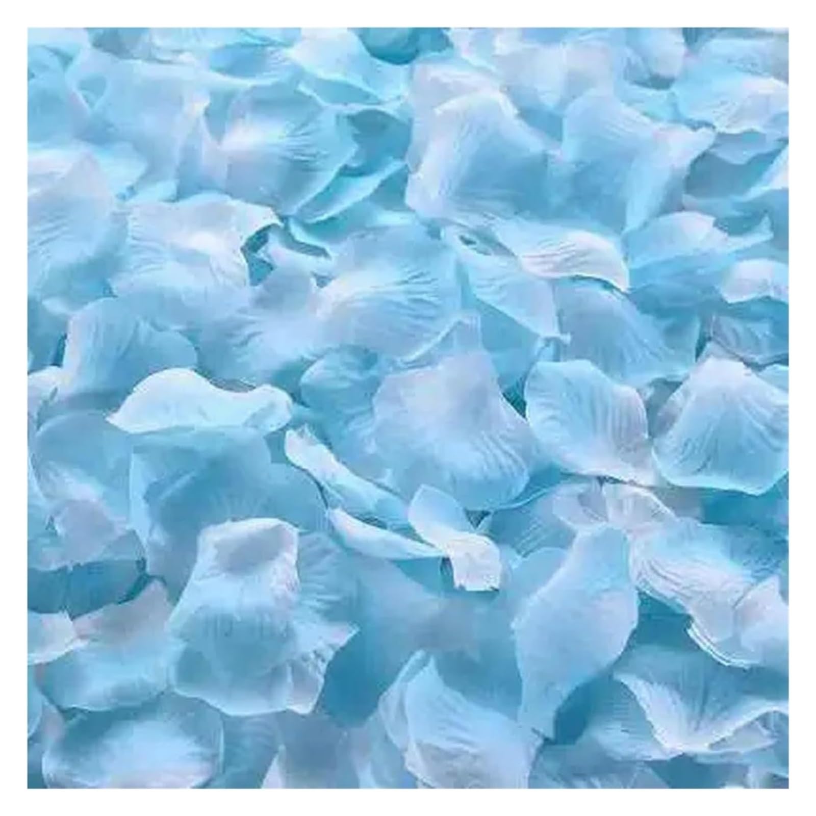 BPABDEITR Artificial Silk Rose Petals Multicolor 1000/3000 Pcs Wedding Decoration(Light Blue,1000pcs)