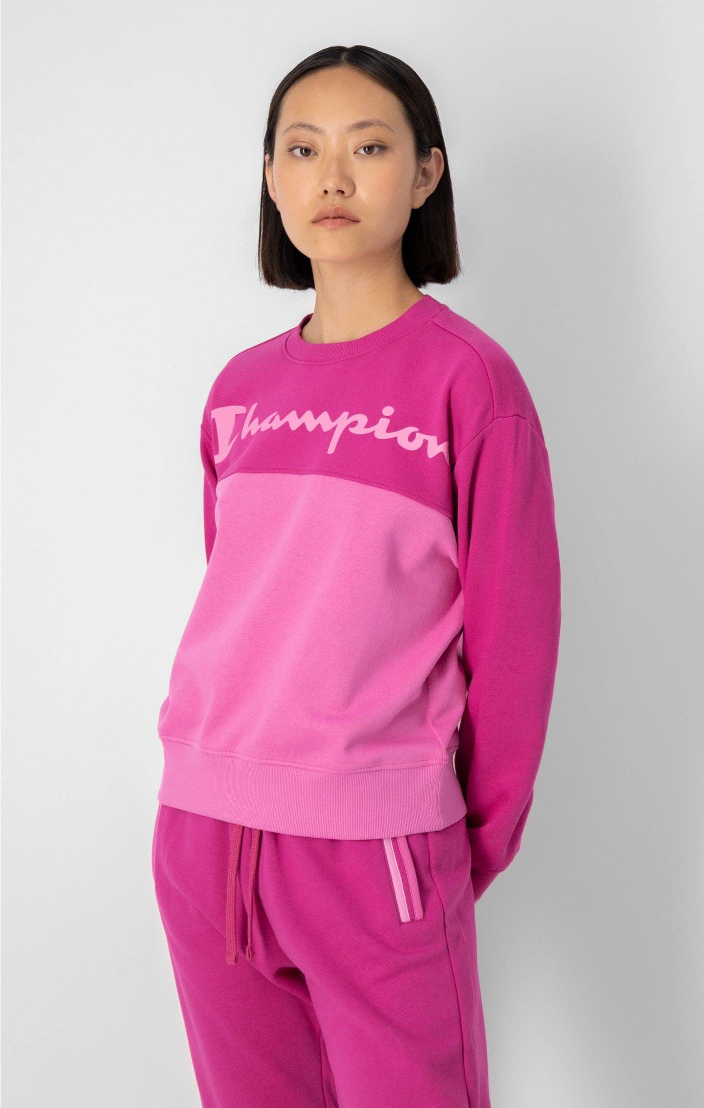 Champion Sudadera de Mujer con Detalles Coloridos e Interior de Felpa - 115624