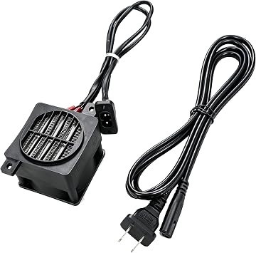 PTC Fan Heater 110V 100W Electric Ceramic Energy Saving Constant Temperature Thermistor Insulation Air Heater Fast Heating Tools with Power Plug, PTCYIDU