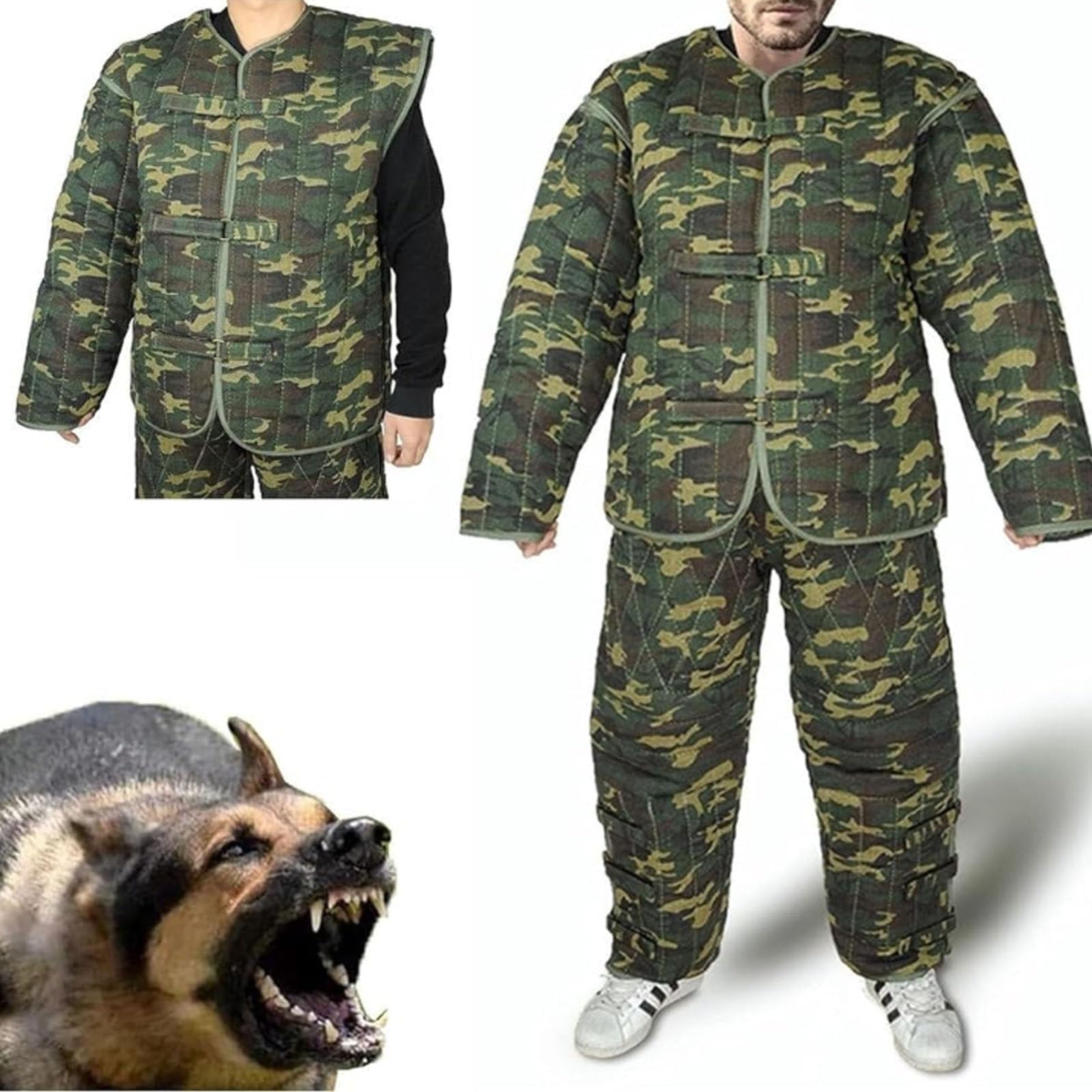 Schutzkleidung für das Training von Hunden, Beißanzug für das Hundetraining, professioneller Anzug mit Beißärmeln für Hunde, Trainingsjacke und -hose für Polizeihunde