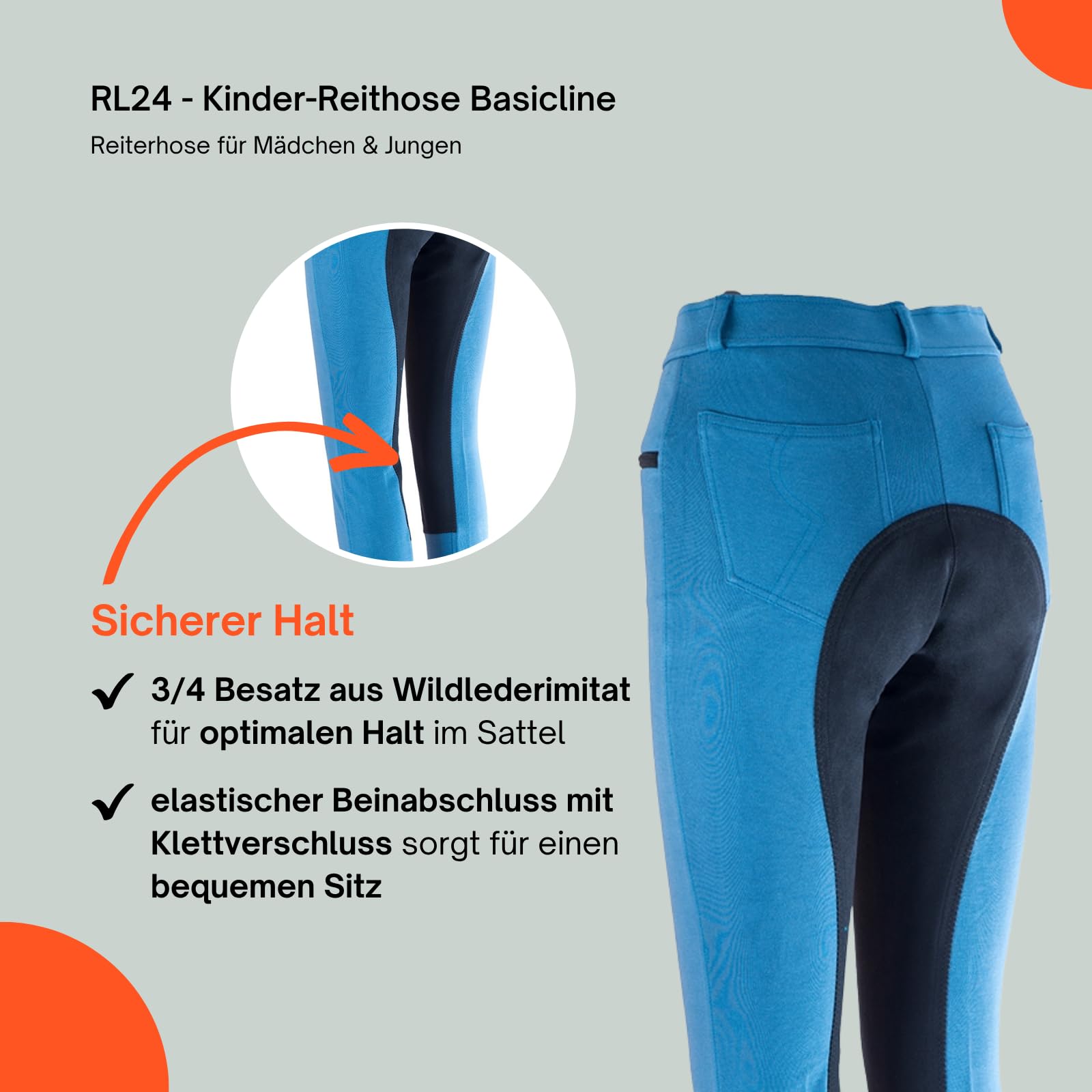RL24 - Kinder Reithose Vollbesatz BASICLINE