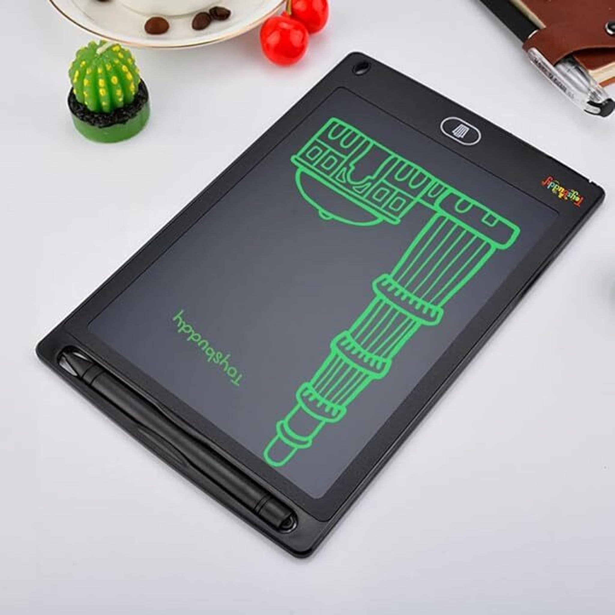 Eclet 8.5-Inch LCD Writing & Drawing Slate 1 Pc for Kids, Reusable Digital Doodle Pad with Stylus for Sketching, Handwriting, Notes, Learning & Creative Activities - X