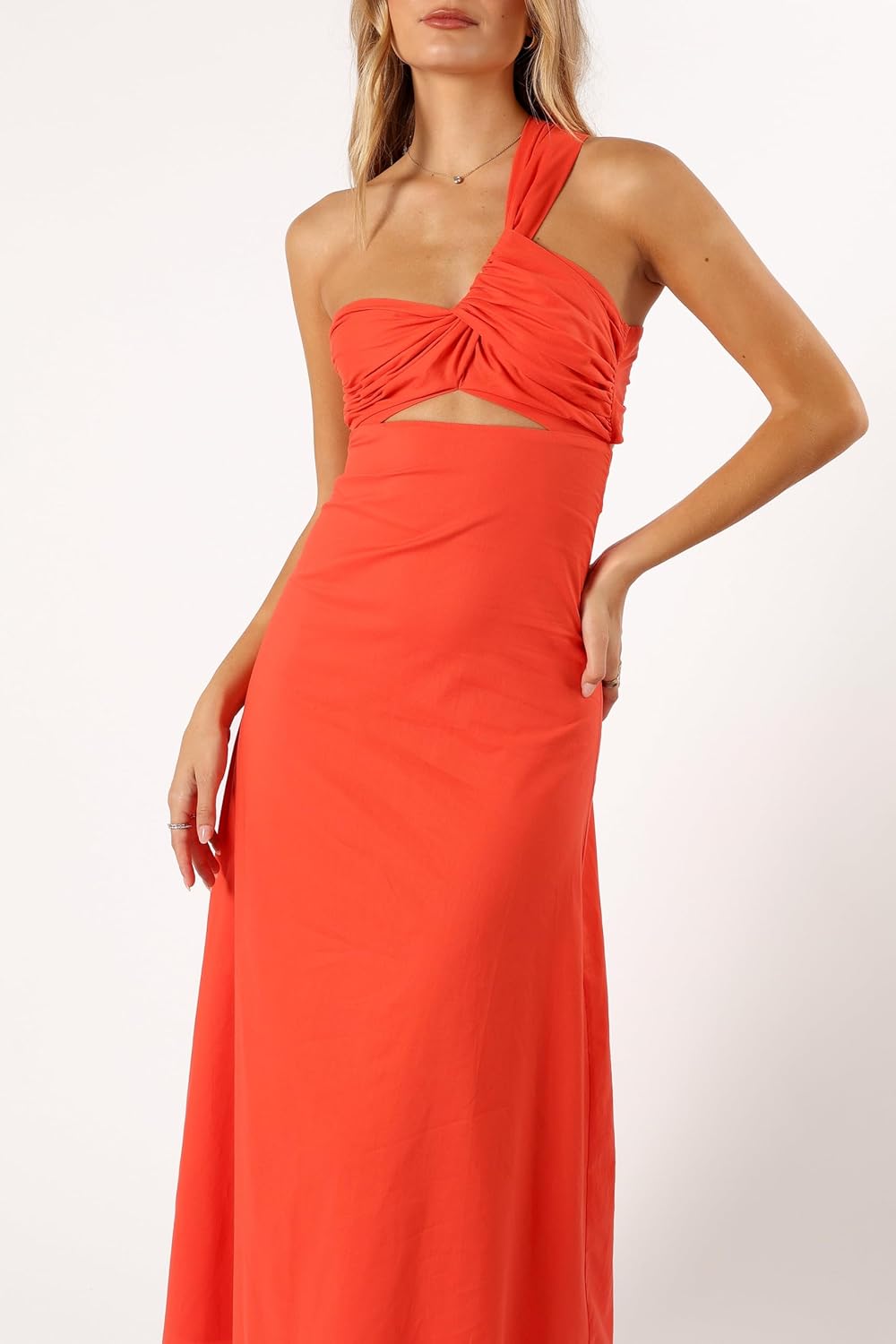 Petal & Pup Womens Luna One Shoulder Maxi Dress - Image 5
