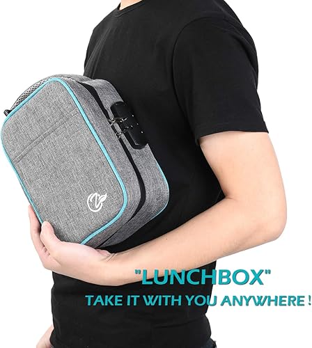 Miniatura 6 de Bolsa de almacenamiento grande con cerradura de combinación, bolsa organizadora de archivos; bolsa de almacenamiento de viaje para medicamentos