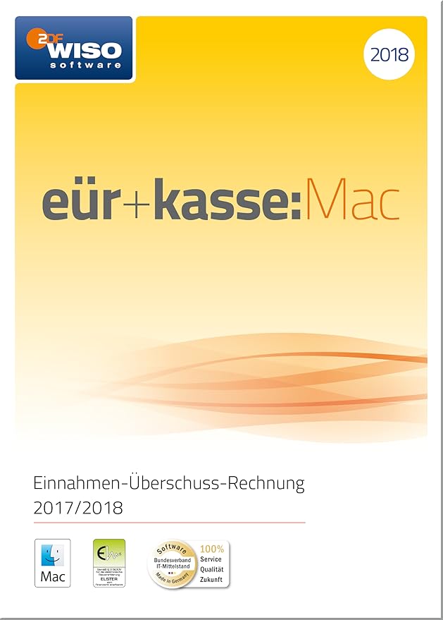 WISO eür+kasseMac 2018 Für die EinnahmenÜberschussRechnung 2017/2018 inkl. Gewerbe und