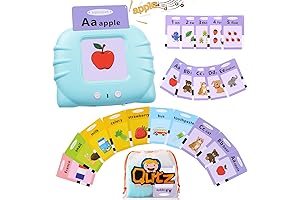 QuTZ Talking Flash Cards for Toddlers 1-3, Autism Toys, Speech Therapy Toys,...