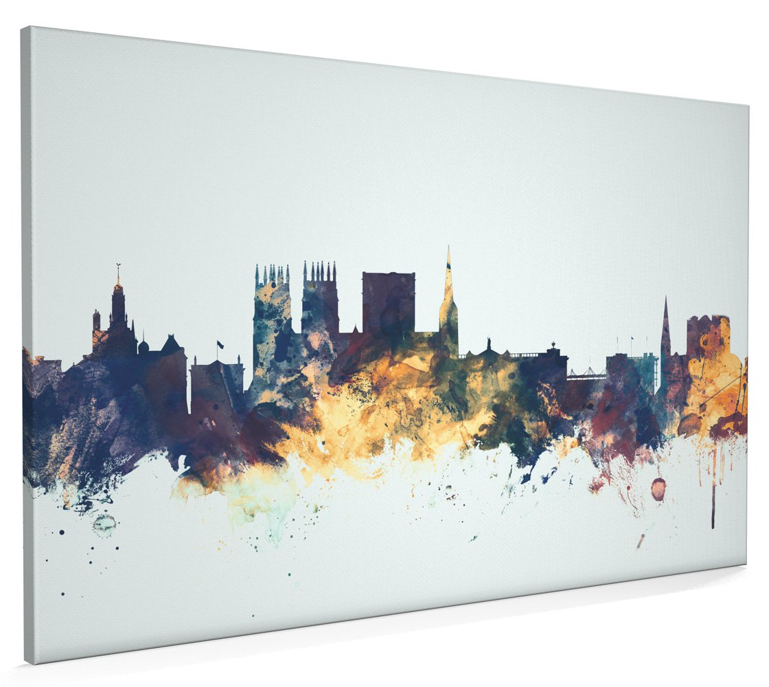 York England Skyline Canvas Art Print, 22x34 inch (A1) - 1641