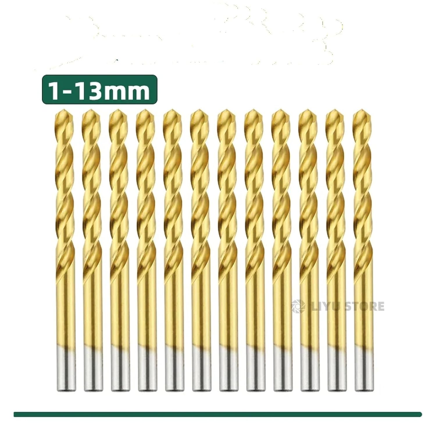 5PCS Cobalt High Speed Steel Twist Drill Bit Titanium Drilling 6542 Stainless Tool Set Metal(2.6mm)