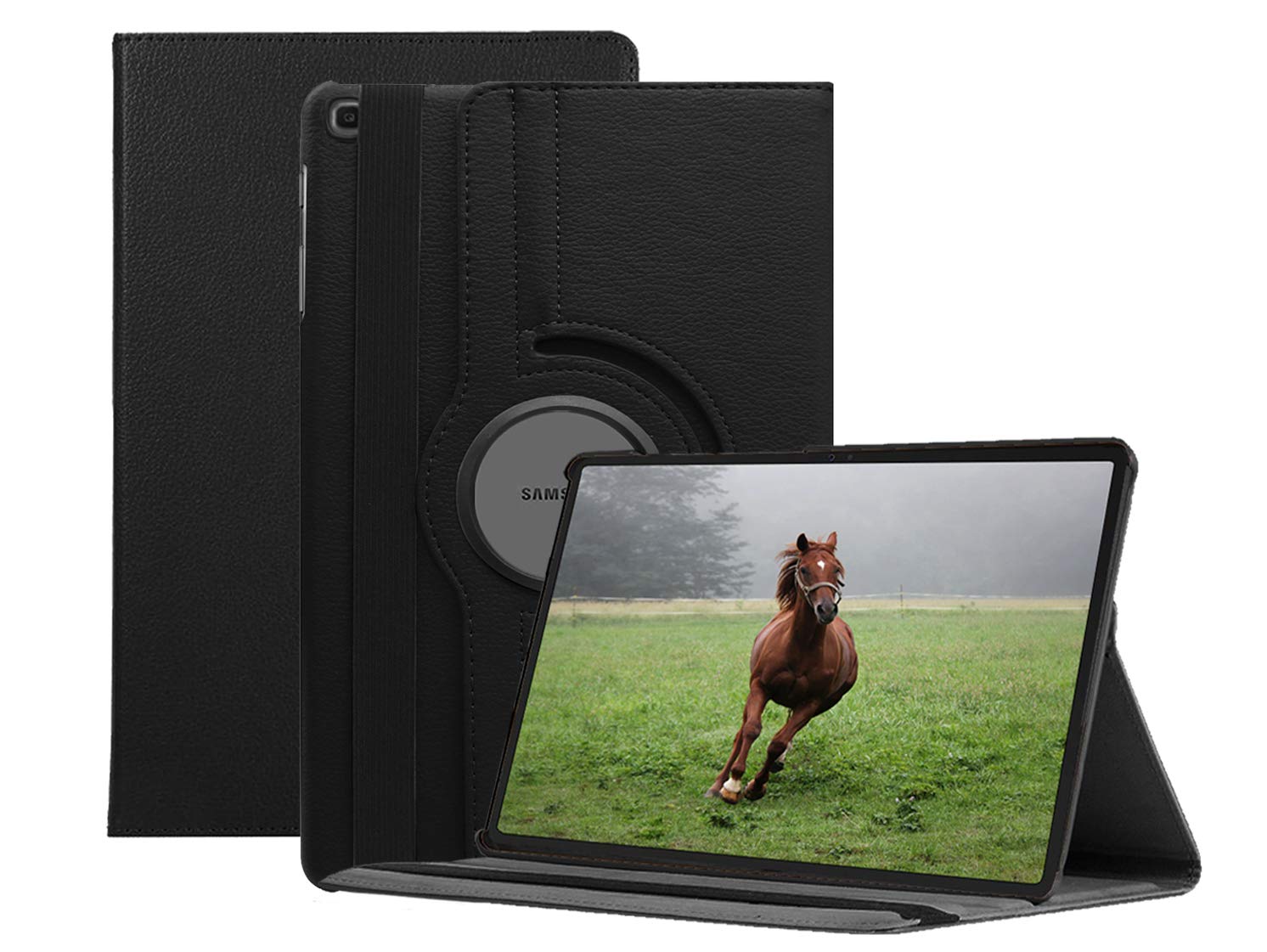 ORRINKART 360 Degree Rotating Stand Case Cover for Samsung Galaxy Tab A7 10.4 inch 2020 [SM-T500 / SM-T505] PU Leather Flip Cover - Black (B08W48TS9M) Amazon Price History, Amazon Price Tracker