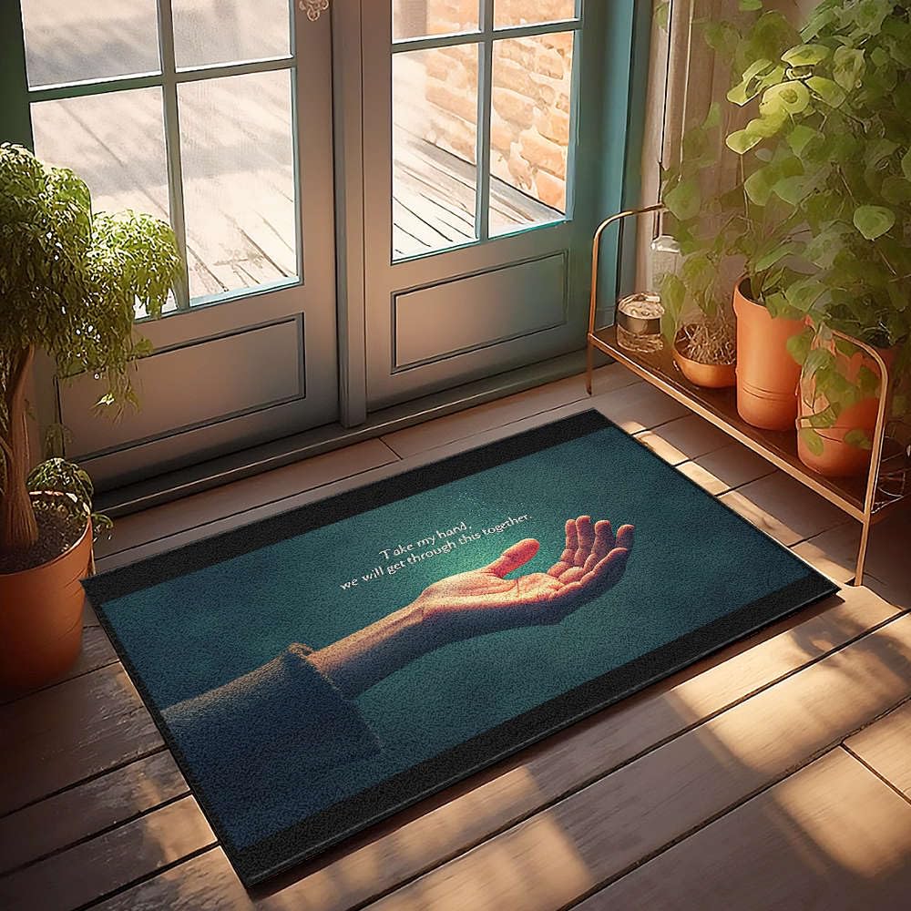 Paillasson d'automne grand format pour entrée de maison chaleureuse et terrasse