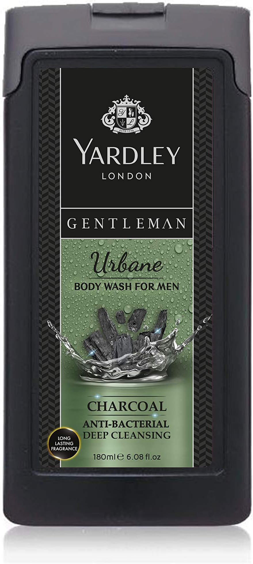 Yardley Gentleman Antibacterial Body Wash, Urbane Fragrance, 180ml - Sophisticated Cleanliness