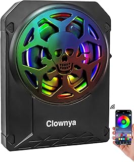 10-Inch Slim Car Subwoofer, 1200W Underseat with LED Ambient Light, Individual Control for Low Pass/Gain/Boost Bass, Loud Stereo Sound, Deep Bass Perfect for Truck/SUV/Jeep/MPV (Colorful)