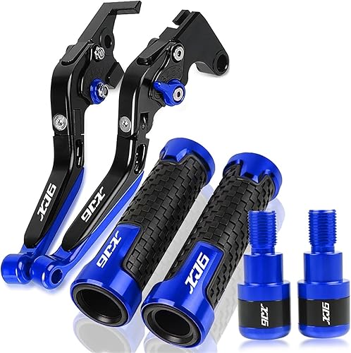 Miniatura 19 de Motocicleta para Y&AMAHA XJ6N XJ6 N XJ6DIVER XJ6 Diver 2009-2015 2014 2013 2012 2010 Palanca de embrague de freno manillar empuñaduras extremo Gris1