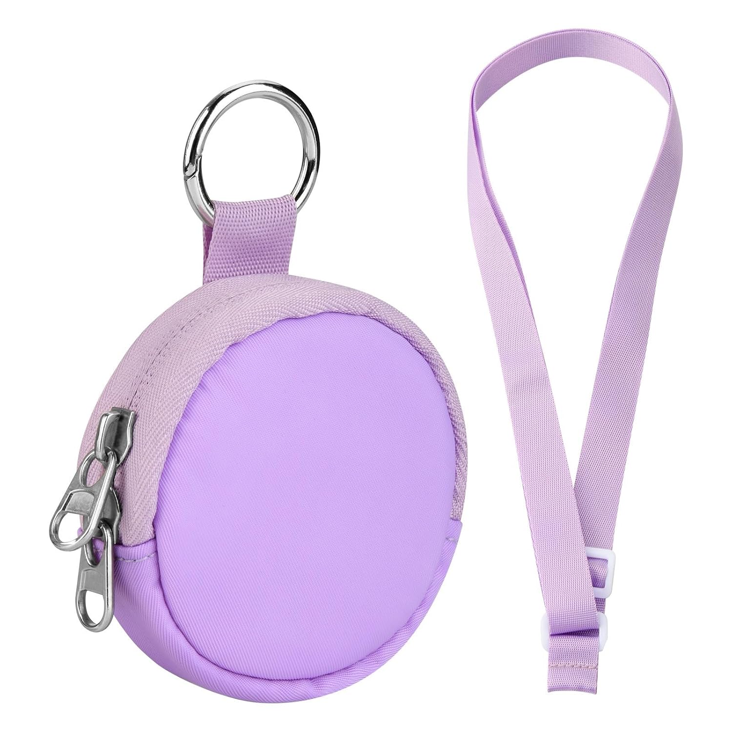 Carrying Case for Handheld Game Accessory, Travel with Adjustable Lanyard Clip and Plush Inner Lining