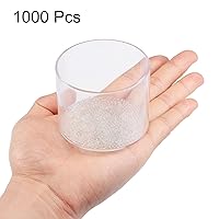 Vista 3 de uxcell 2.5mm Solid Round Clear Glass Ball Boiling Stones Soda Lime Glass Beads 1000pcs