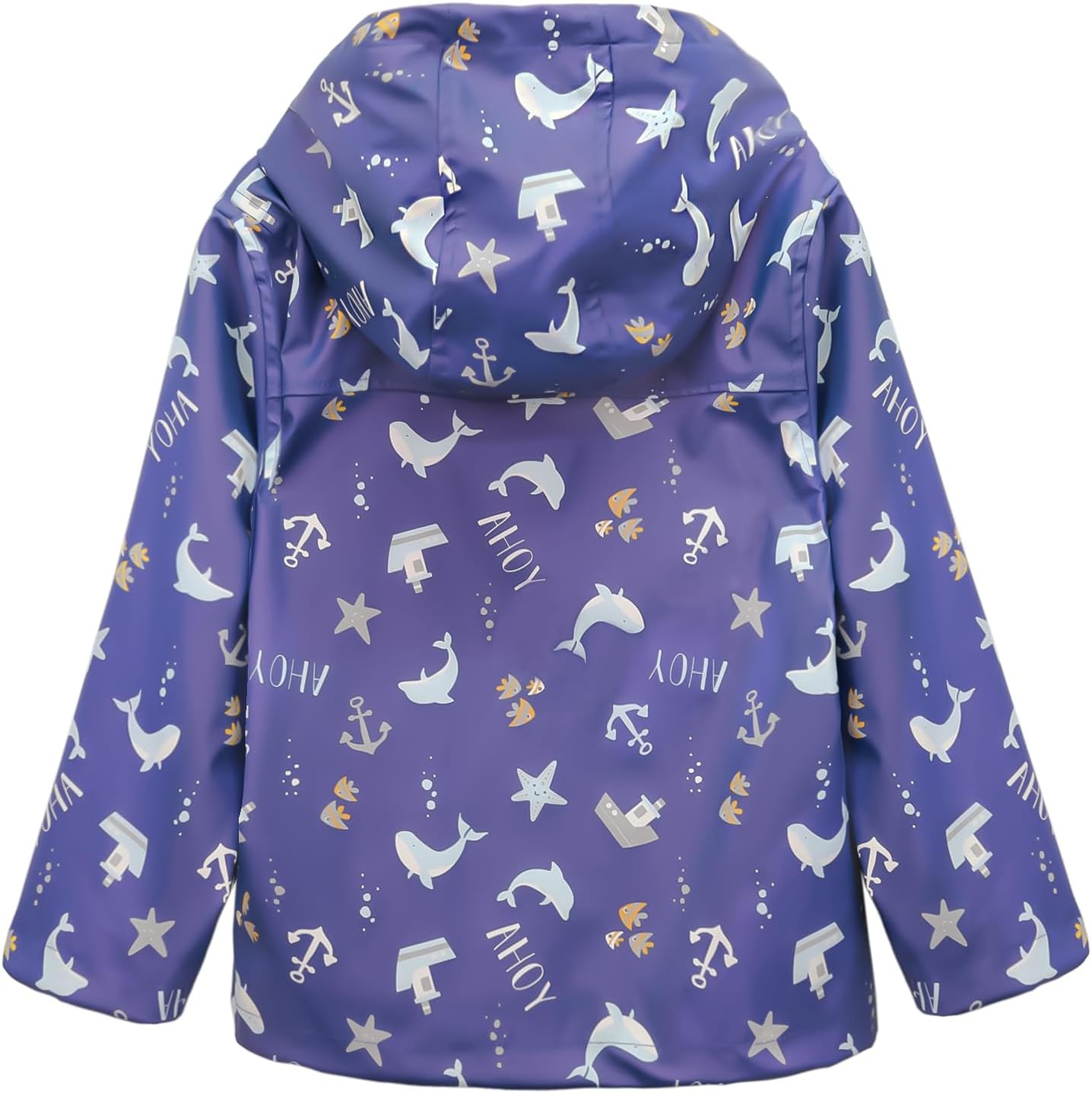 Kids Rain Jacket Waterproof Hooded for Boys, Girls Raincoat Lightweight Spring Rain Outwear Zip-Up Outdoor Jacket For Toddler