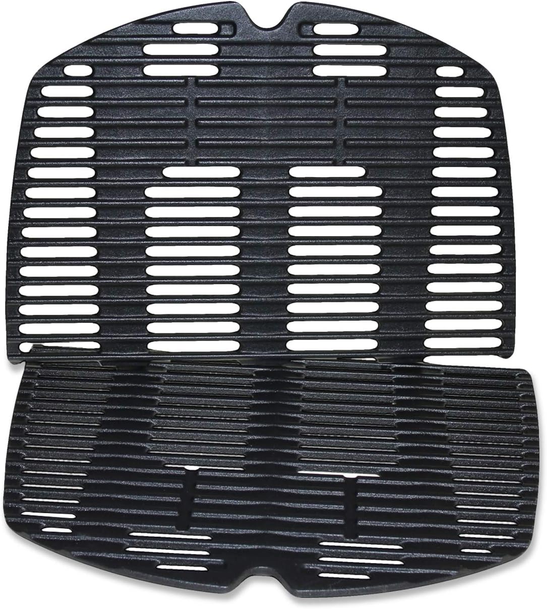 Utheer Cooking Grid Grate for Weber Q Series Gas Grills, Grill Replacement Parts for Weber, Matte Cast Iron (Large)