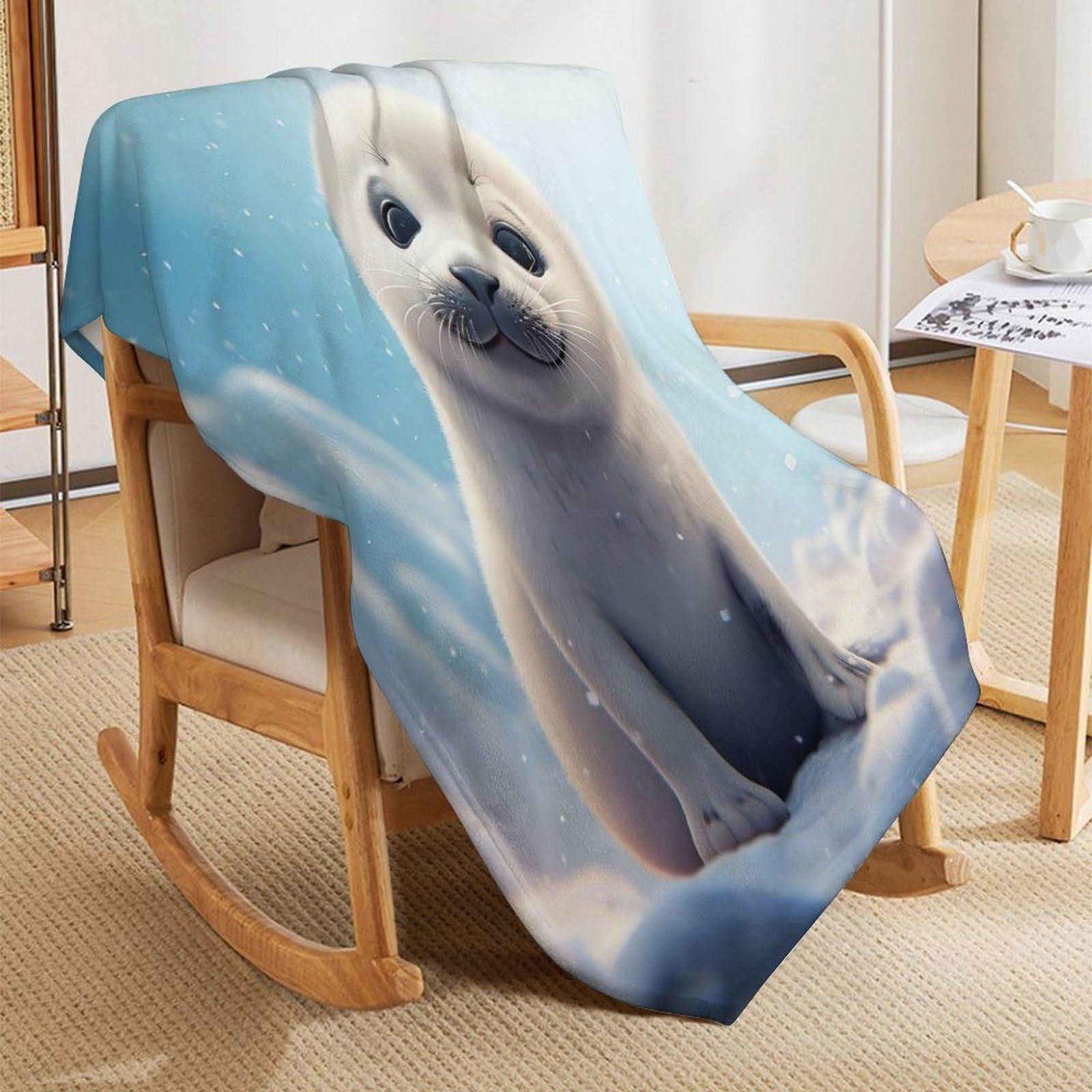 Robbe Decke Soft Flannel Fleece Überwurfdecken Für Bettwsche Sofa Schlafzimmer Decken Wohnzimmer Jahreszeiten Wohndecke （180×200cm）