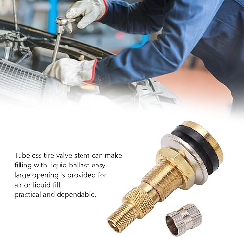 Miniatura 4 de TR618A - Vástagos de válvula de líquido de tractor, abrazadera sin cámara en vástago de válvula de neumático para ruedas agrícolas industriales,