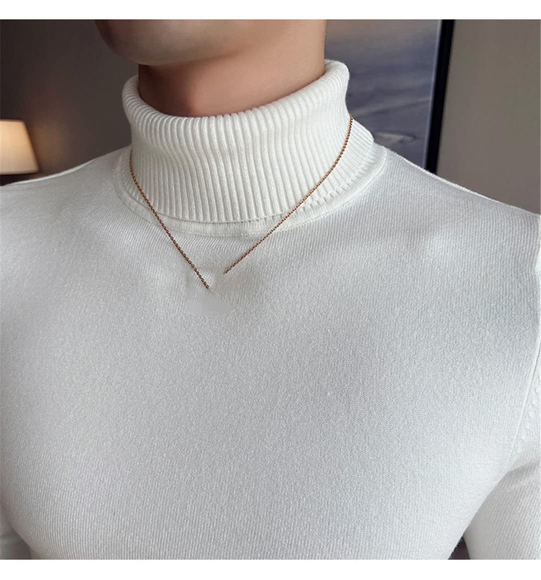 Hamthuit Uomini Inverno Slim Fit Dolcevita Maglione Uomo Caldo Maglia Pullover Maglione Casual Bottoming Pullover