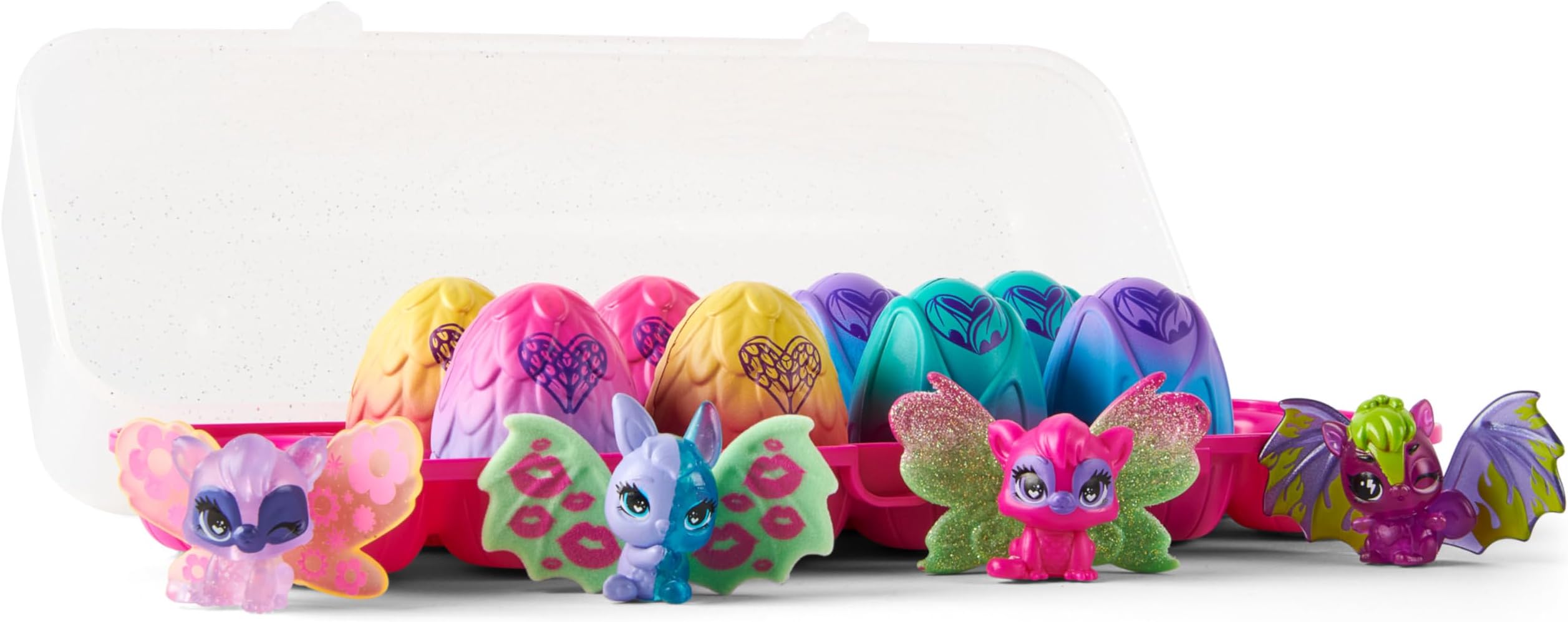 HATCHIMALS CollEGGtibles, Wilder Wings Exclusive 12-Pack Egg Carton with Mix and Match Wings (Styles Vary)